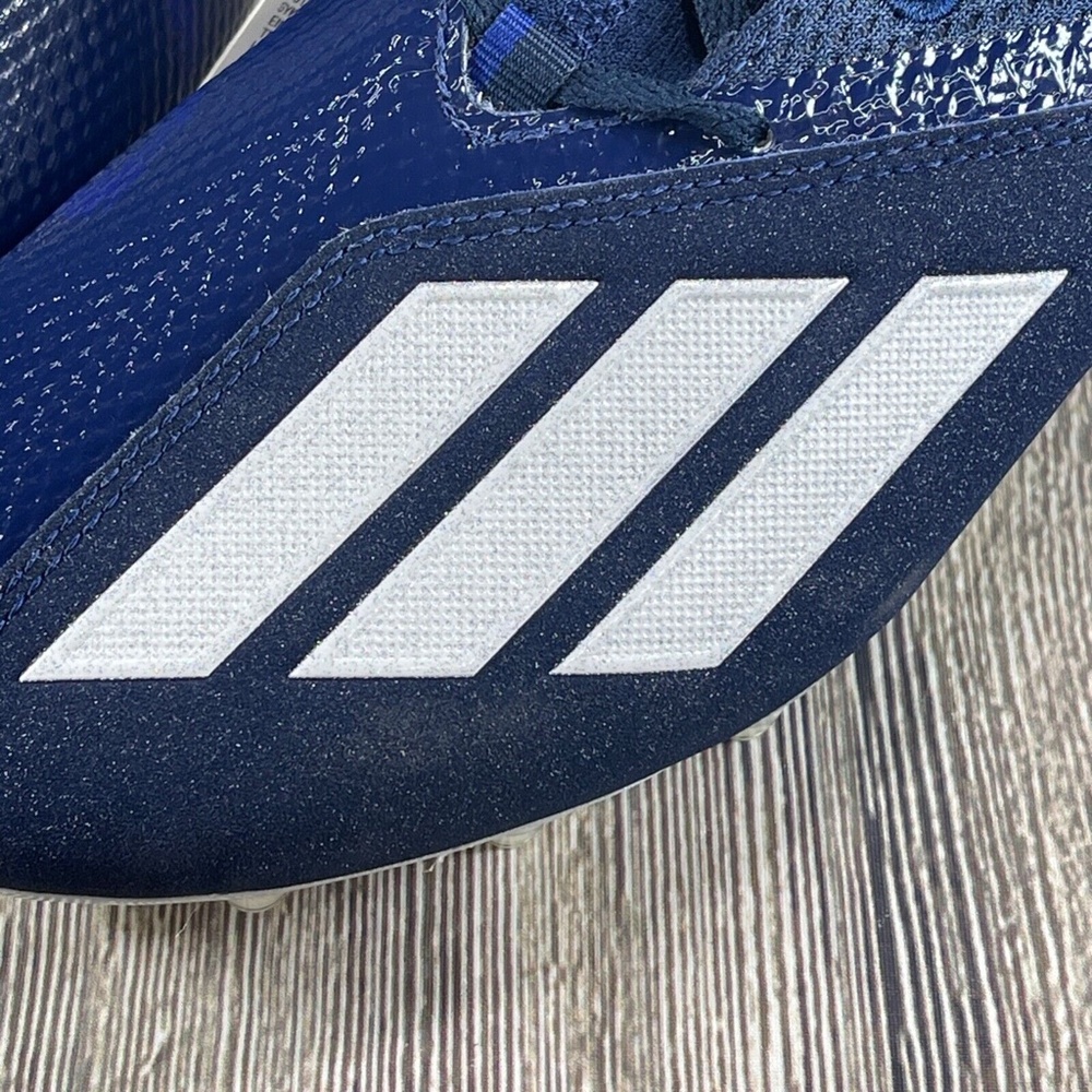 Adidas Adizero Scorch Football Cleats Navy Blue/White/Mystery Ink FX4250 - Picture 8 of 8